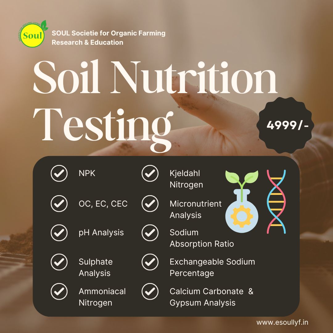 Soil Nutrition Test - SOUL SOCIETY FOR ORGANIC FARMING