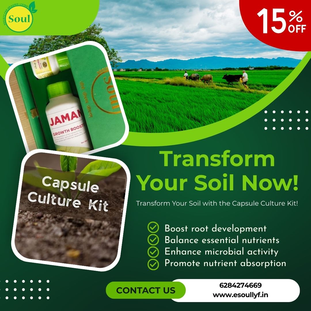 Microbial Cocktail for Soil | Capsule Culture Mini Kit - SOUL SOCIETY FOR ORGANIC FARMING