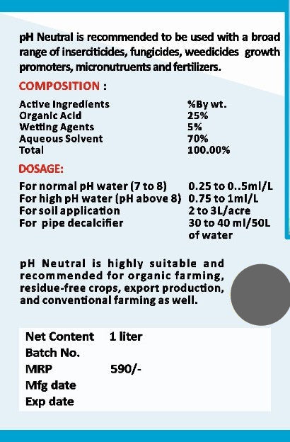 pH Neutral for Alkaline Soil - SOUL SOCIETY FOR ORGANIC FARMING