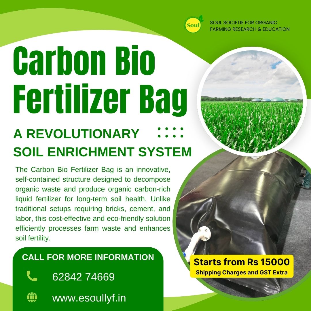 Carbon Bio Fertilizer Bag - SOUL SOCIETY FOR ORGANIC FARMING