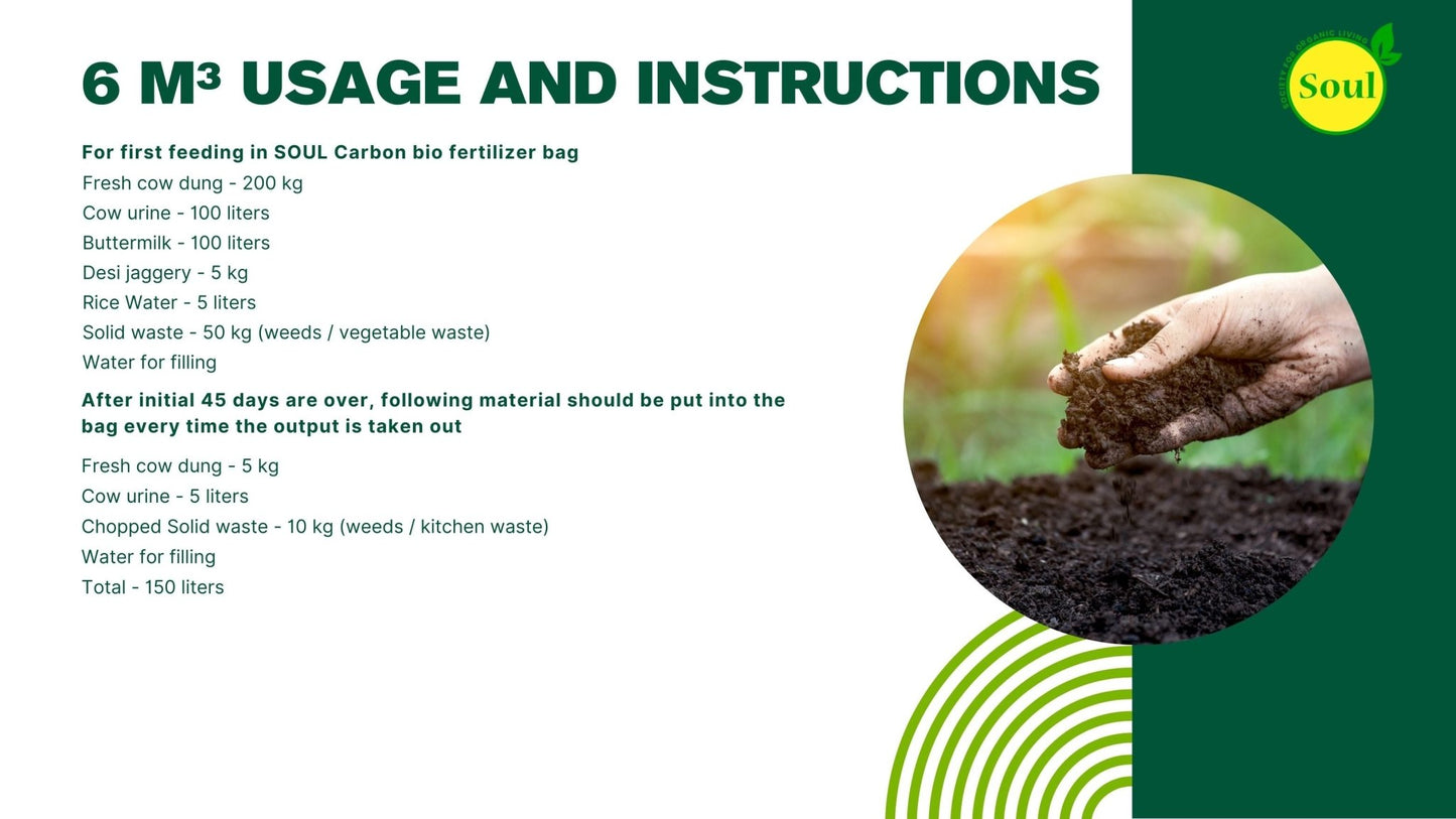 Carbon Bio Fertilizer Bag - SOUL SOCIETY FOR ORGANIC FARMING