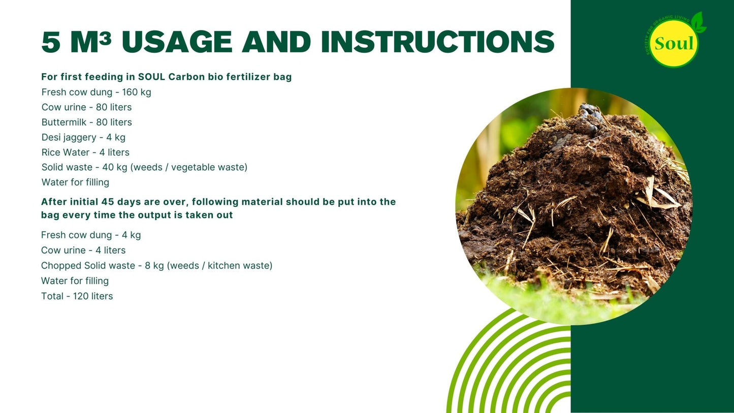 Carbon Bio Fertilizer Bag - SOUL SOCIETY FOR ORGANIC FARMING