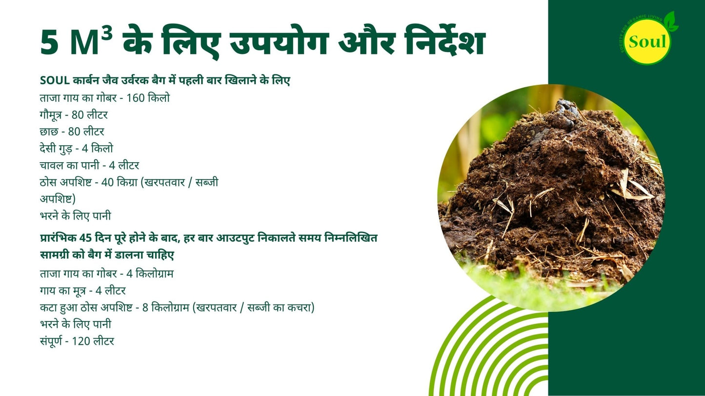 Carbon Bio Fertilizer Bag - SOUL SOCIETY FOR ORGANIC FARMING