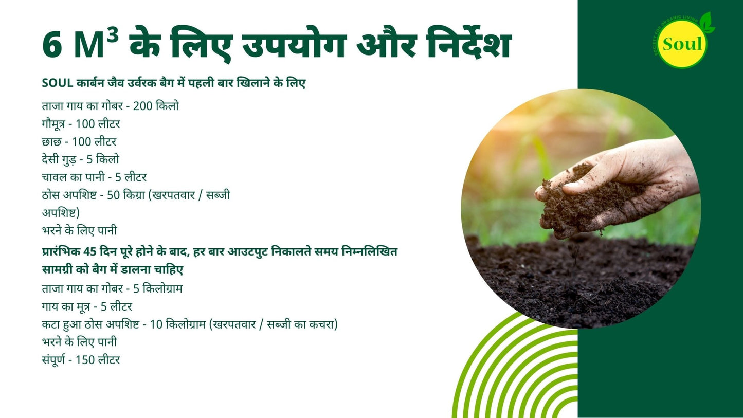 Carbon Bio Fertilizer Bag - SOUL SOCIETY FOR ORGANIC FARMING