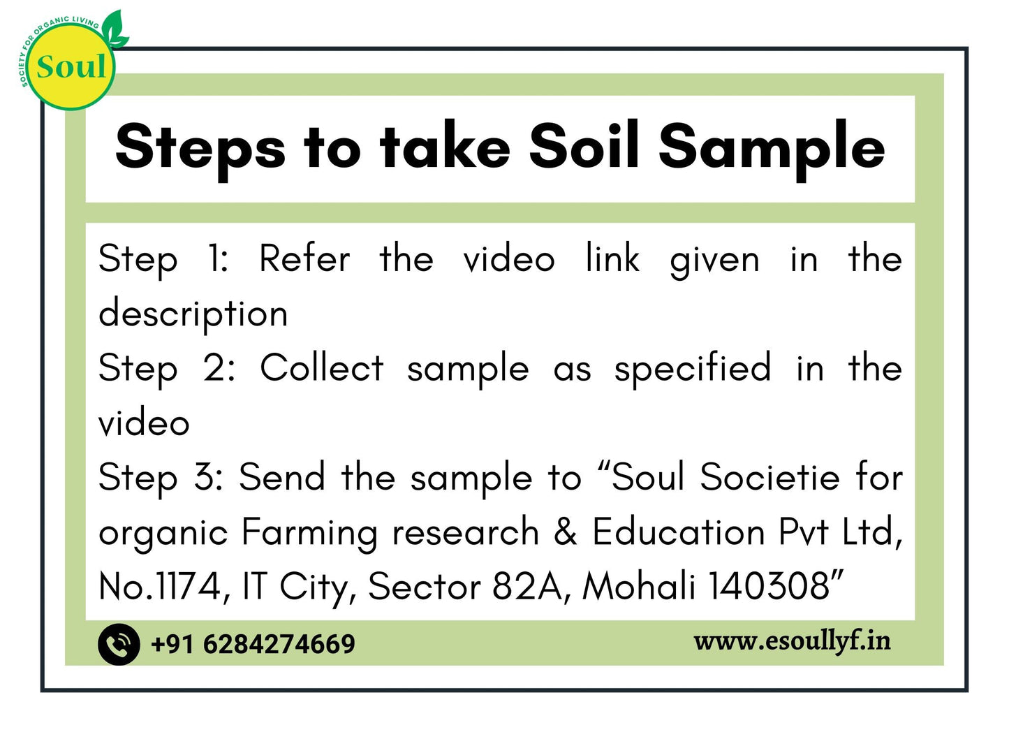 Complete Soil Test - SOUL SOCIETY FOR ORGANIC FARMING