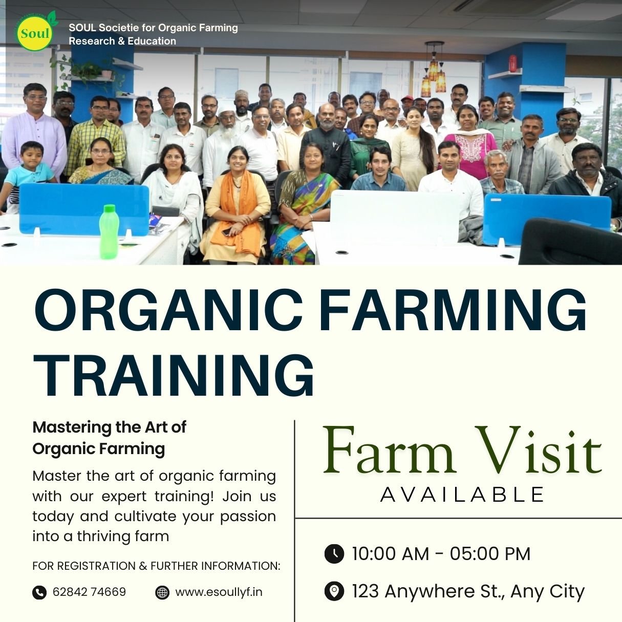 One Day Organic Farming Training in Hyderabad - SOUL SOCIETY FOR ORGANIC FARMING