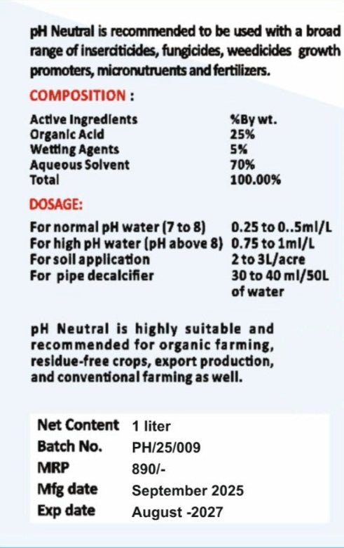 pH Neutral for Alkaline Soil - SOUL SOCIETY FOR ORGANIC FARMING