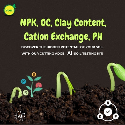 AI Soil Testing - NPK, OC, Clay Content, Cation Exchange, PH