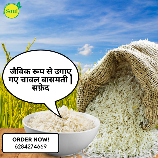 Organically Grown Rice Basmati | White