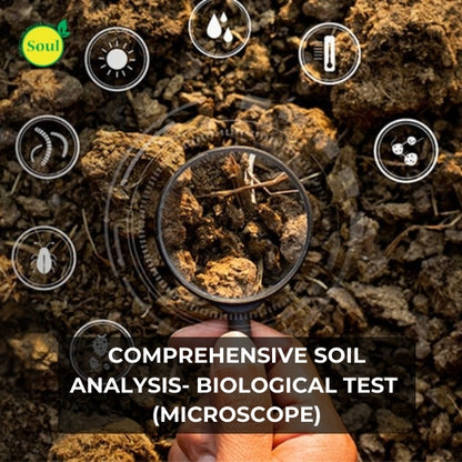 Biological Test (Microscope) - NPK, OC, Clay Content, Cation Exchange, PH & Biological Test