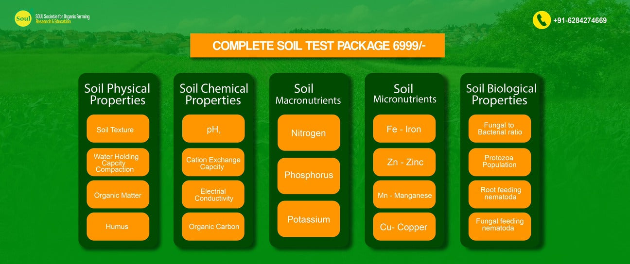 संपूर्ण मृदा परीक्षण - मृदा रसायन विज्ञान | जीव विज्ञान | भौतिक | पोषण
