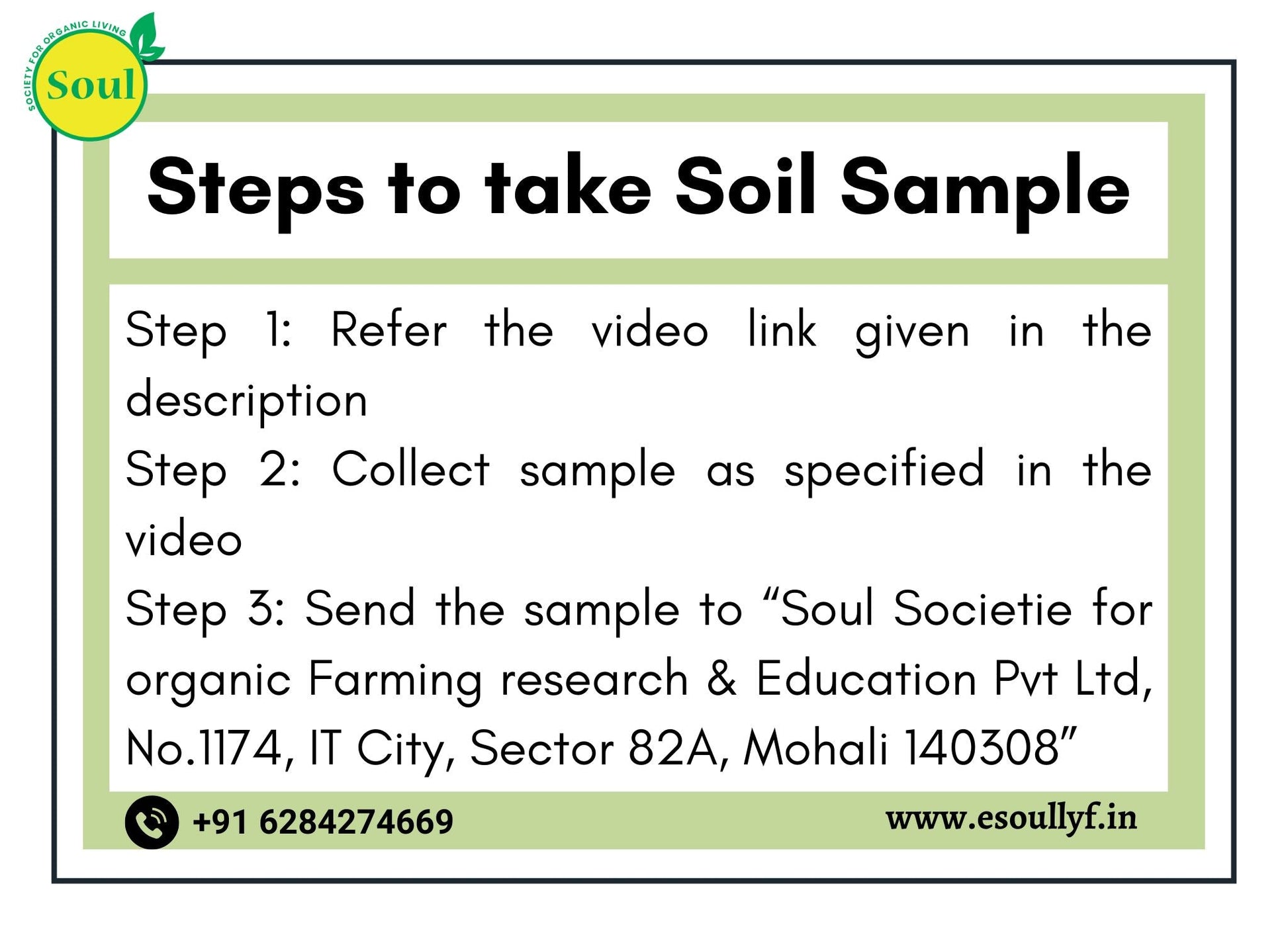 Complete Soil Test - SOUL SOCIETY FOR ORGANIC FARMING