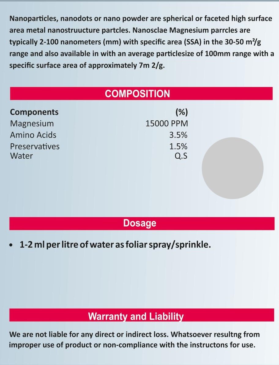 Nano Particle Magnesium - SOUL SOCIETY FOR ORGANIC FARMING