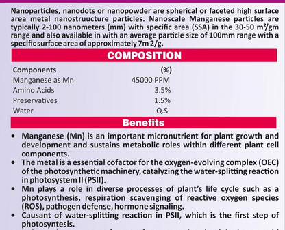Nano Particle Manganese - SOUL SOCIETY FOR ORGANIC FARMING