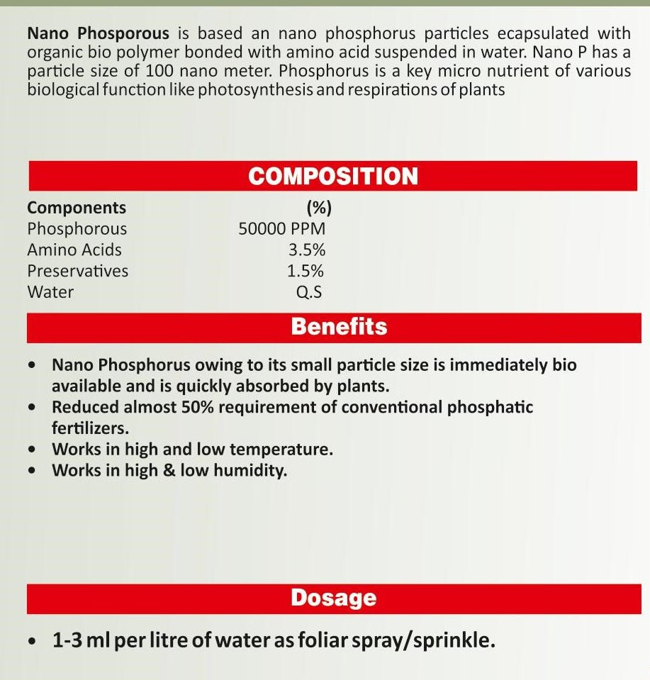 Nano Particle Phosphorus - SOUL SOCIETY FOR ORGANIC FARMING