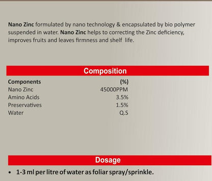 Nano Particle Zinc - SOUL SOCIETY FOR ORGANIC FARMING