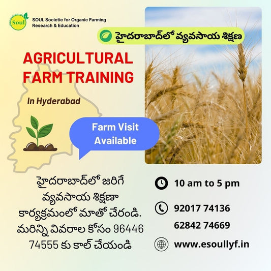 One Day Organic Farming Training in Hyderabad - SOUL SOCIETY FOR ORGANIC FARMING