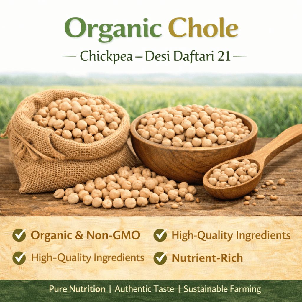 Organic Chole | Chickpea - Desi Daftari 21 by Gajanan Kashiram - SOUL SOCIETY FOR ORGANIC FARMING