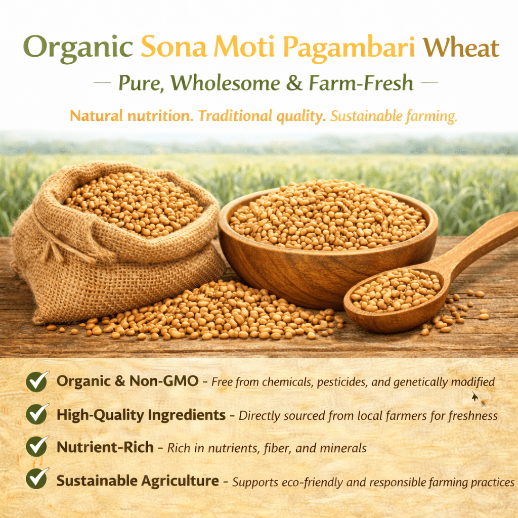 Organic Sona Moti Pagambari Wheat by Amar Sandhu - SOUL SOCIETY FOR ORGANIC FARMING