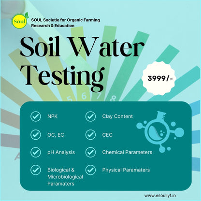 Soil and Water Test - SOUL SOCIETY FOR ORGANIC FARMING